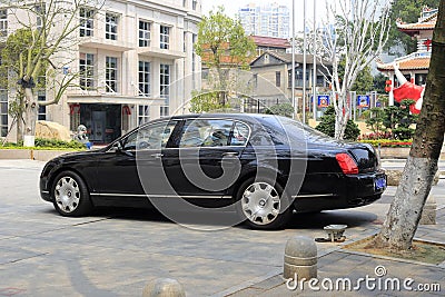 Bentley car by the road in amoy city, china