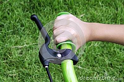 Bicycle handlebar hands.