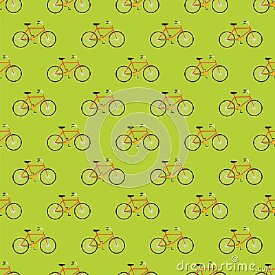 Bicycle seamless pattern background