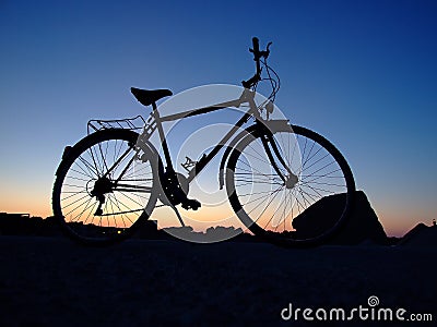 Bicycle silhouette