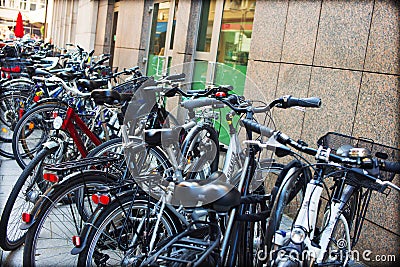 Bicycles as a common form of transport