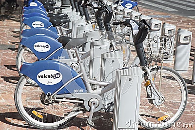 Bicycles for rent in Valencia