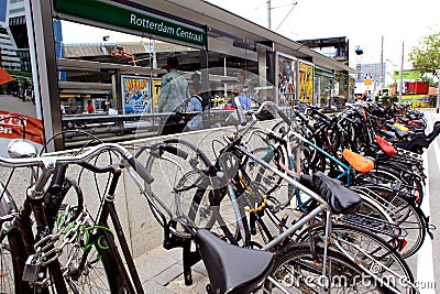 Bicycles in Rotterdam