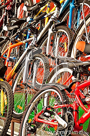 Bicycles for sale.