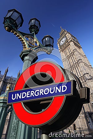 Big Ben with Underground, London, UK