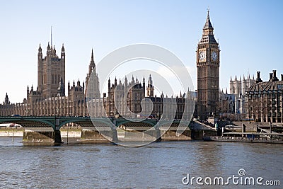 Big Ben and Westminster bridge