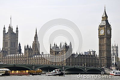 Big Ben and Westminster Bridge, London