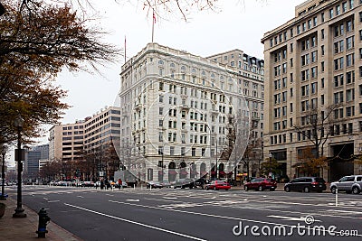 Big city street scene