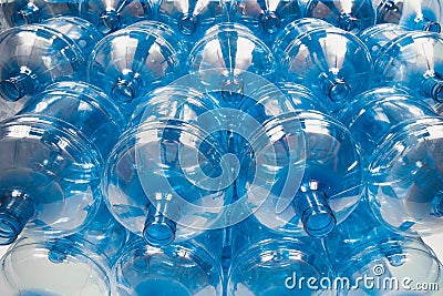 Big empty water bottles