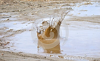 Big mud splash