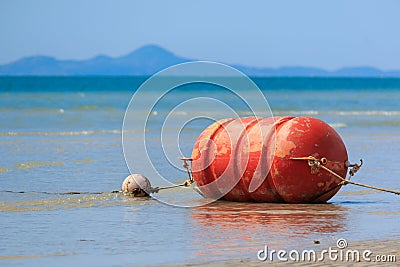 Big orange buoy