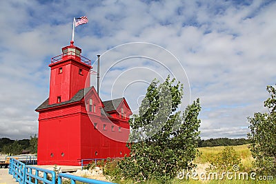 Big Red Lighthouse in Holland Michigan