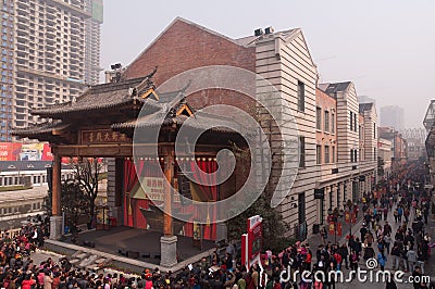 Big stage of Chinese traditional opera