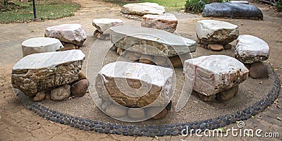 Big stone Garden Table