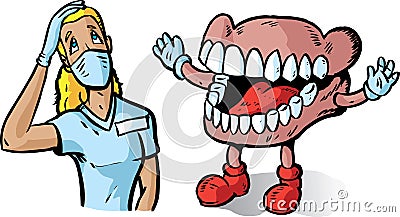 Big teeth and dentist