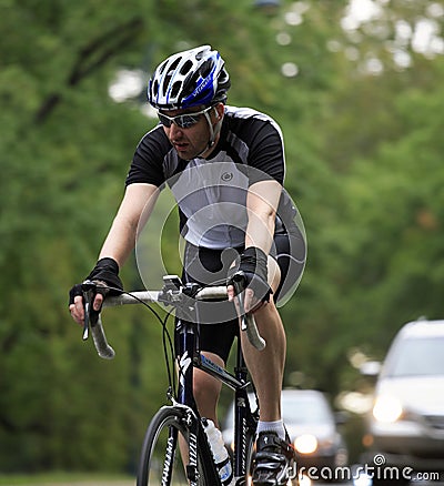 Bike Rider in Central Park NYC