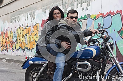 Bikers Couple