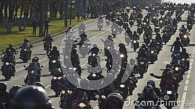 Bikers in Moscow