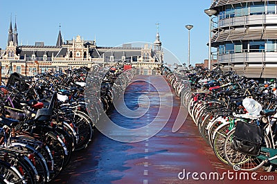 Bikes in Amsterdam, Holland