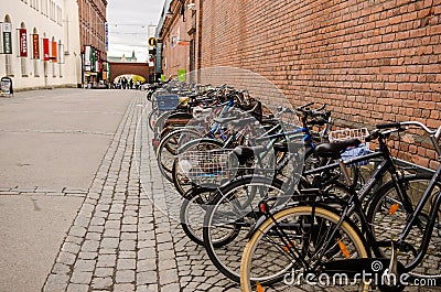 Bikes parking in Tampere Finland
