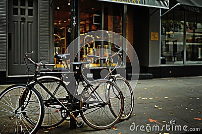 Bikes on the Sidewalk