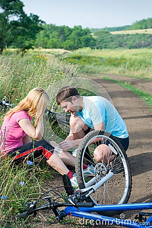 Biking accident