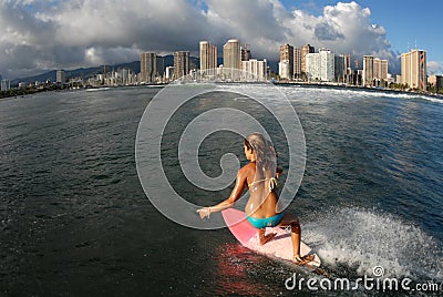 Bikini Teen Surfer