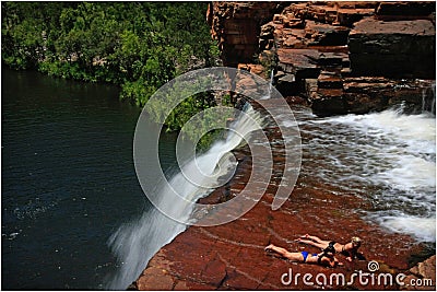 Bikini Waterfall Royalty Free Stock Image Image