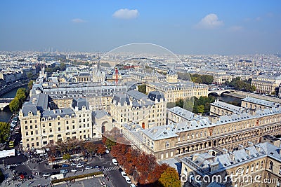 Bird eye view from Notre Dame