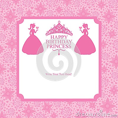 Birthday Princess card design