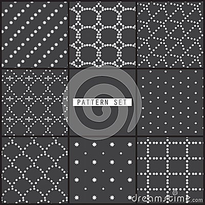 8 black dot patterns