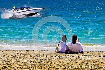 Black family dreams of a fast boat