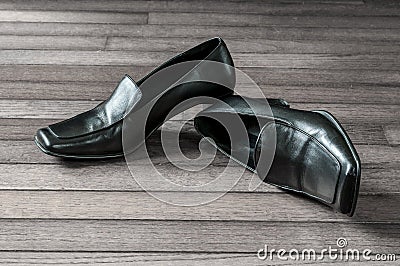 Black female formal shoe