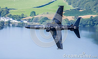 Black fighter jet T2 Hawk