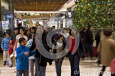 Black Friday Holiday Shopping Mall Christmas tree