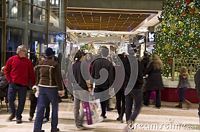 Black Friday Holiday Shopping Mall Christmas tree