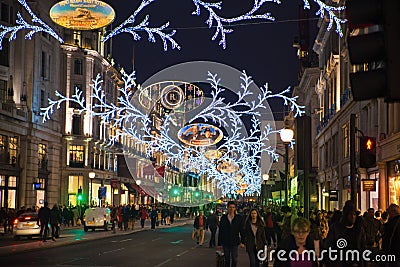 Black Friday weekend in London the first sale before Christmas. Regent street