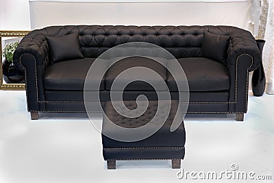 Leather vintage sofa