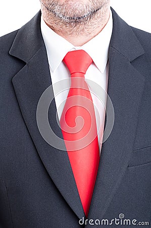 Black Suit, Red Tie, And White Shirt Stock Photo - Image: 55141653