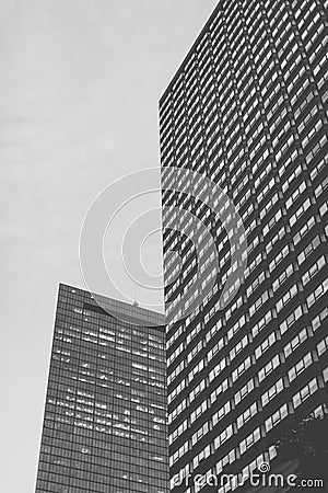 Black and white architecture in Boston