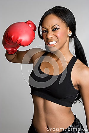Black Woman Boxer