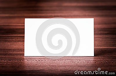 Blank corporate identity business card.