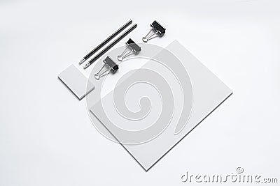 Blank Stationery on white