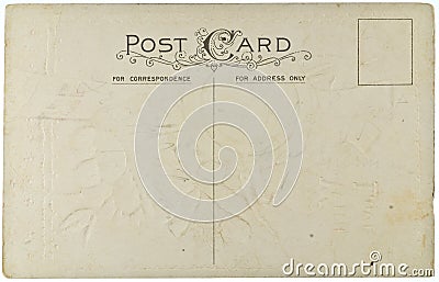 Blank Vintage Postcard