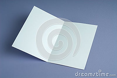 Blank white open gift card