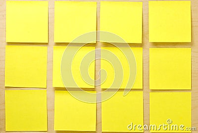 Blank Yellow Post-it Postit Collection