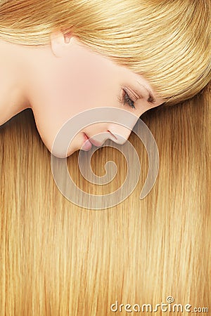 Blonde woman - beautiful hair