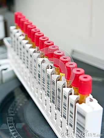 Blood test tubes