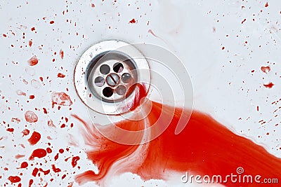 Bloody sink background