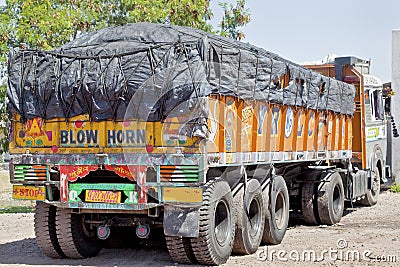 Blow Horn Indian Truck parked up